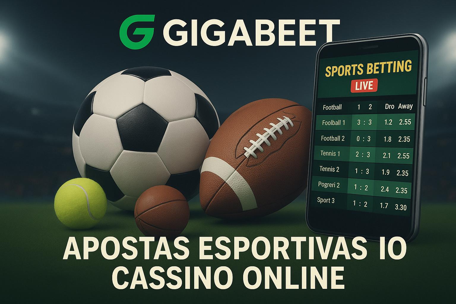 Apostas esportivas no cassino online GIGABEET  
