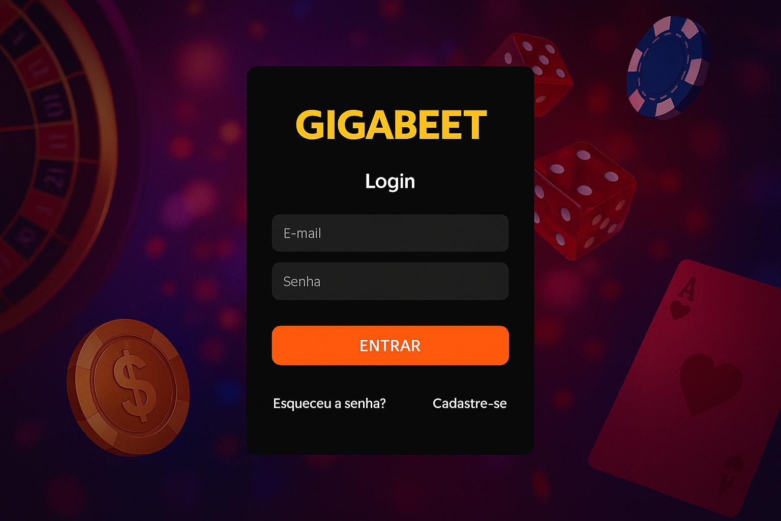 Criar uma nova Conta no plataforma GIGABEET  
